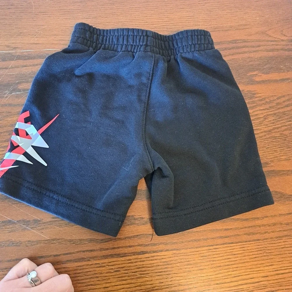 Adidas Boys 3 Piece Set Hoodie Joggers Shorts Navy Neon Green 2T